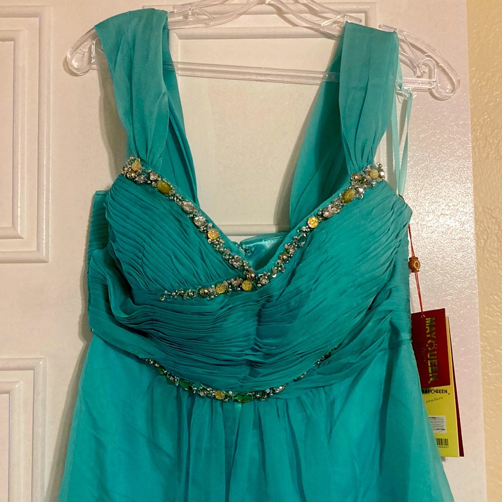 NWT May Queen Mint Chiffon size 12